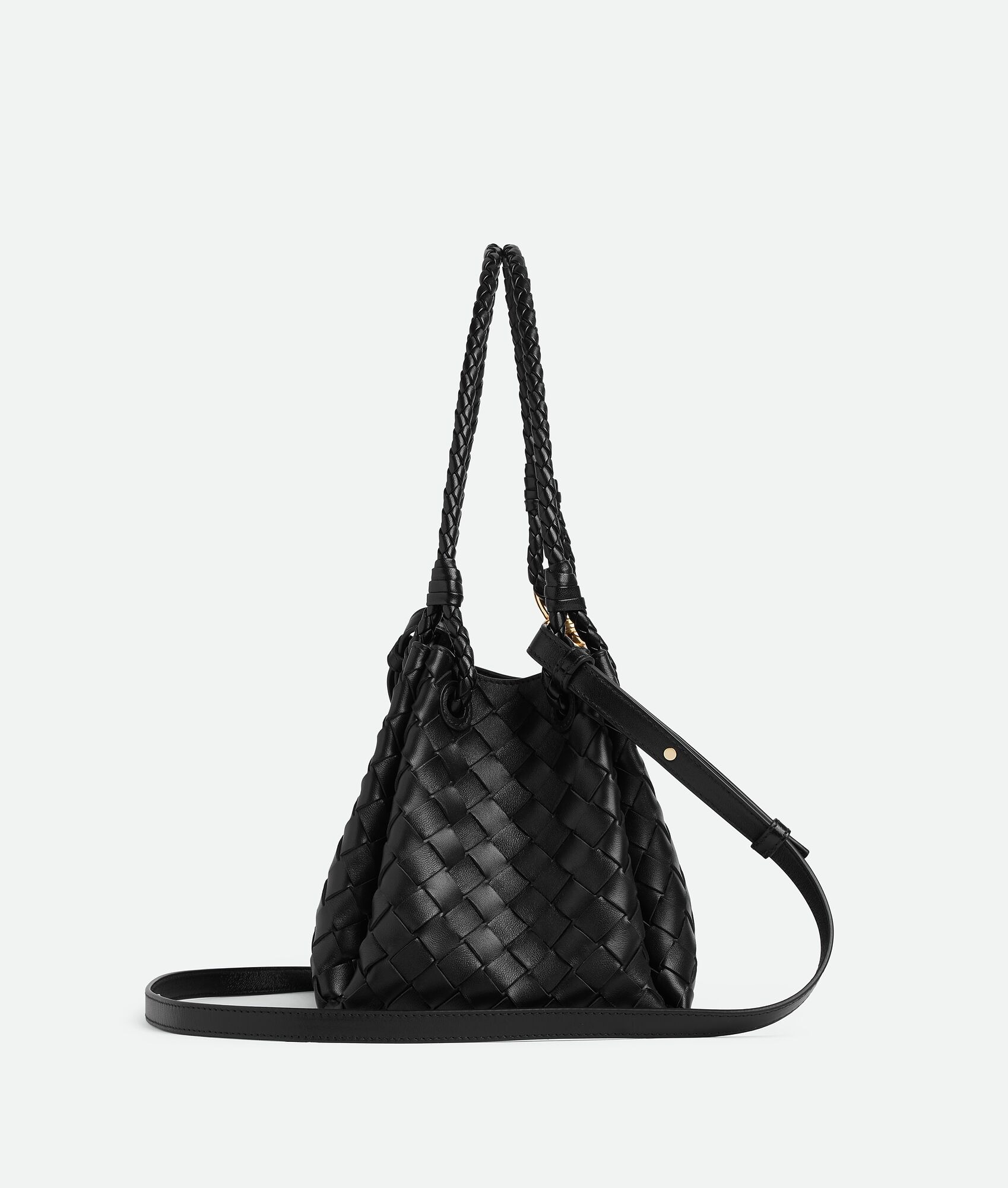 [True-to-ORIGINAL] B0tt*ga Ven*ta Medium Parachute Black For Women 29.5cm/11.6in 835921VCPPT1019