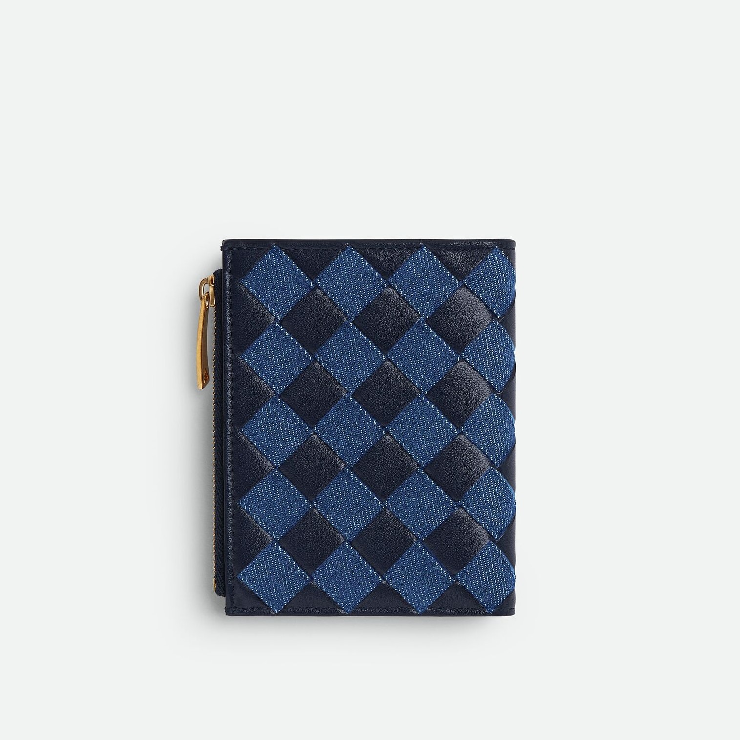 B0tt*ga Ven*ta Small Bi-Fold Wallet Abyss/Indigo For Women 9cm/3.5in 797006V48V34164