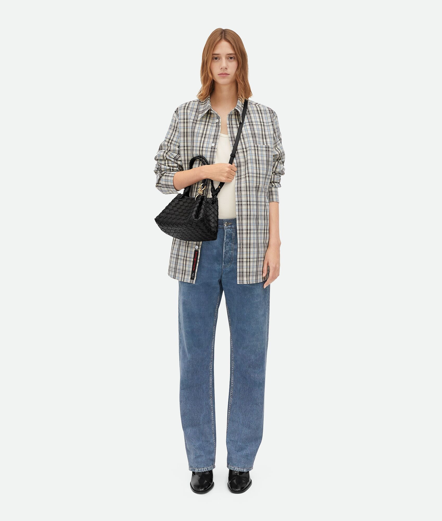 [True-to-ORIGINAL] B0tt*ga Ven*ta Small Parachute Black For Women 20cm/7.9in 796569VCPPT1019