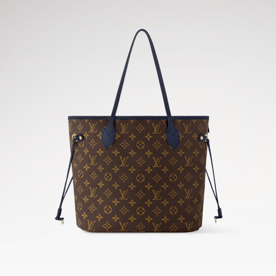 L0vis Vvtt0n Neverfull Inside Out MM Navy For Women 12.2in/31cm M14994