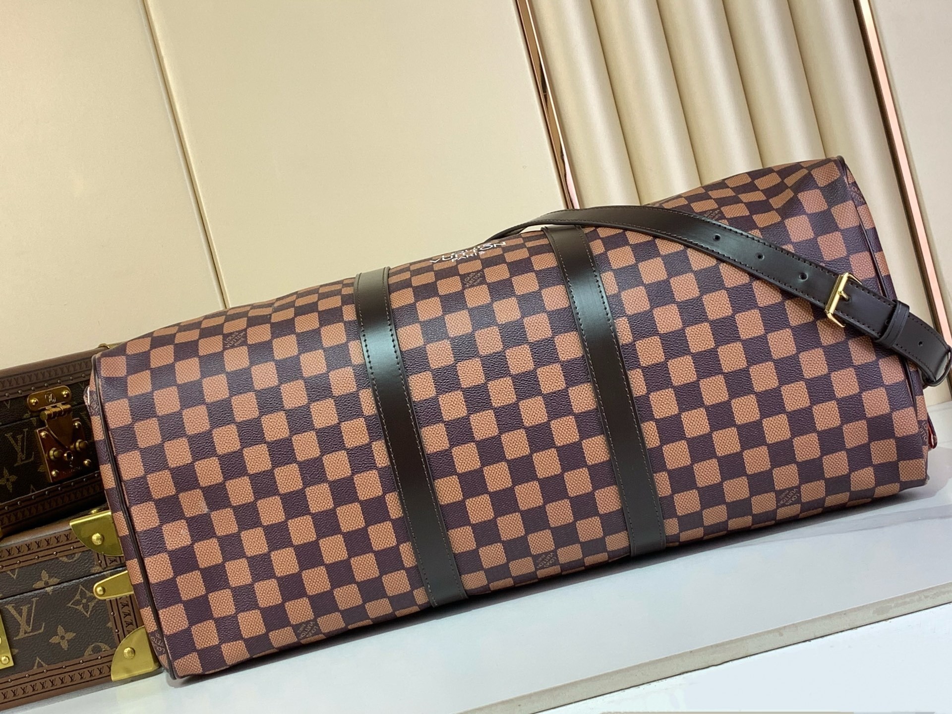 L0vis Vvtt0n Keepall Bandoulière 50 Damier Bag Brown 50cm/20in – N40799
