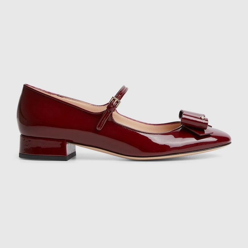 Gvc*1 Ballet Flat With Bow Red Patent For Women 835748 0B9J0 6207