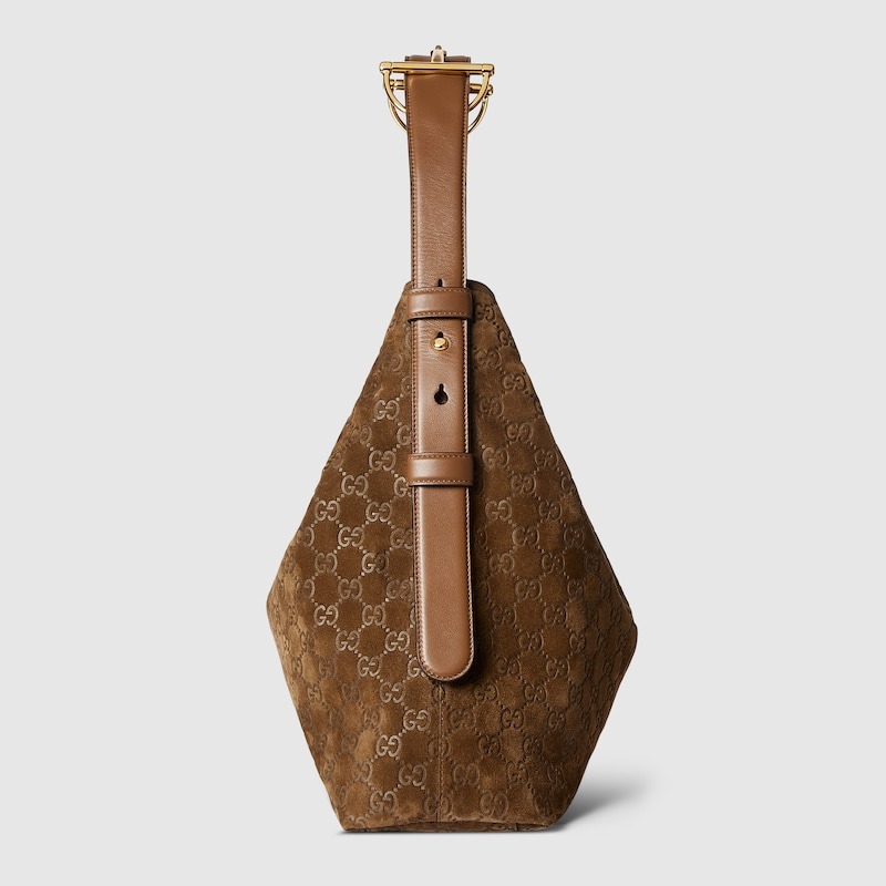 [True-to-ORIGINAL] Gvc*1 Beatrix Large Tote Bag Brown Suede For Women 15.7in/40cm 850546 AAFOJ 2118