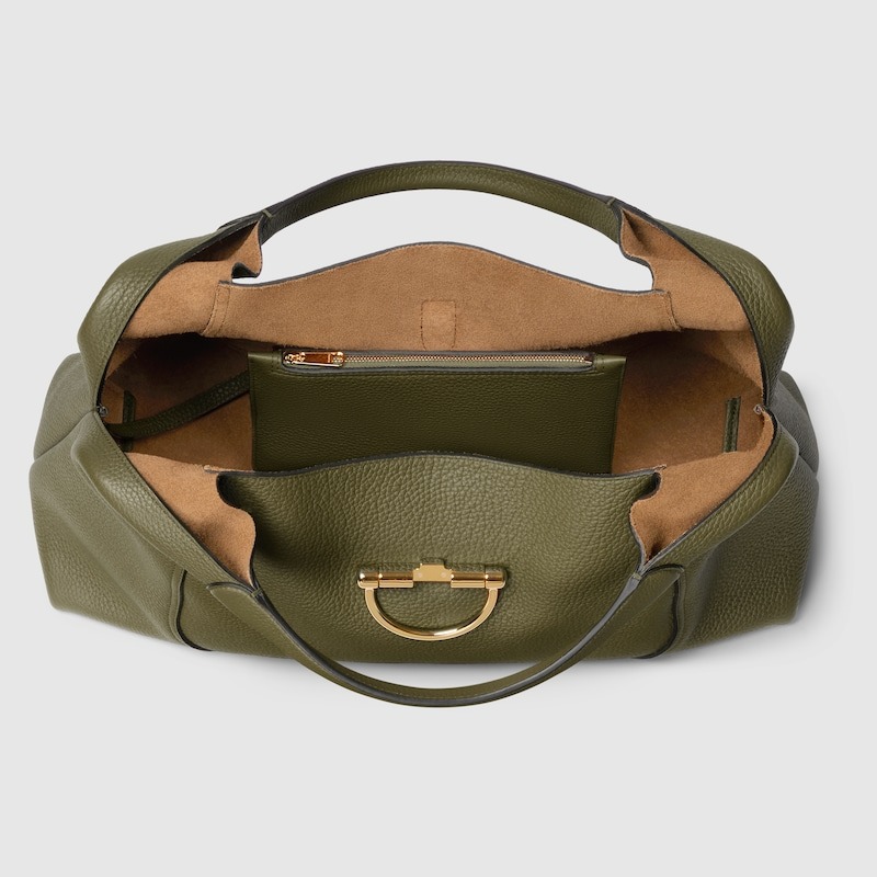 [True-to-ORIGINAL] Gvc*1 Softbit Maxi Shoulder Bag Forest Green For Women 18.1in/46cm 837466 AAEAO 3332