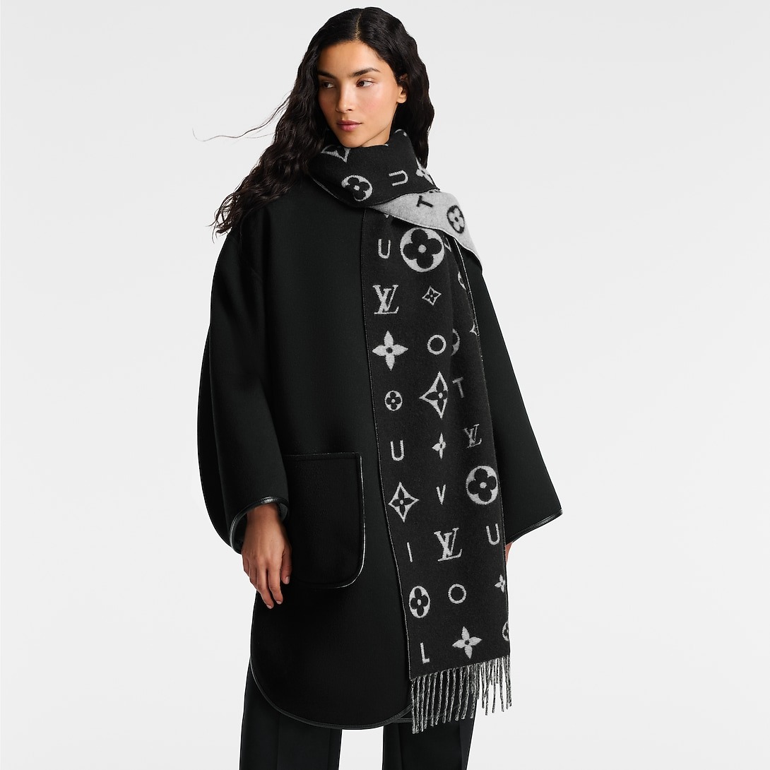 L0vis Vvtt0n Reykjavik 2.0 Scarf Black For Women 94.5in/240cm M97143