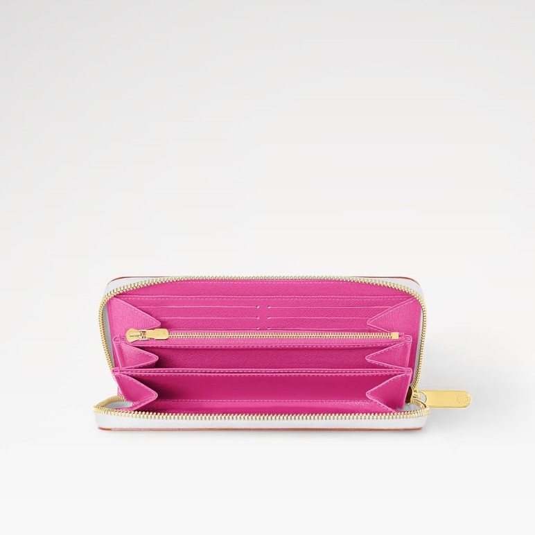 L0vis Vvtt0n LV x TM Zippy Wallet 7.7in/ 20cm Multicolor Gold Hardware For Women M13922