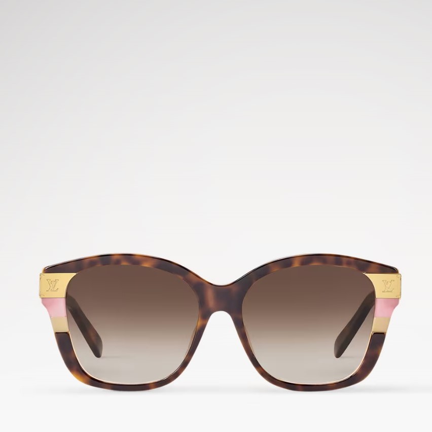 L0vis Vvtt0n LV Petit Soupcon Square Sunglasses Dark Tortoise For Women Z3265W