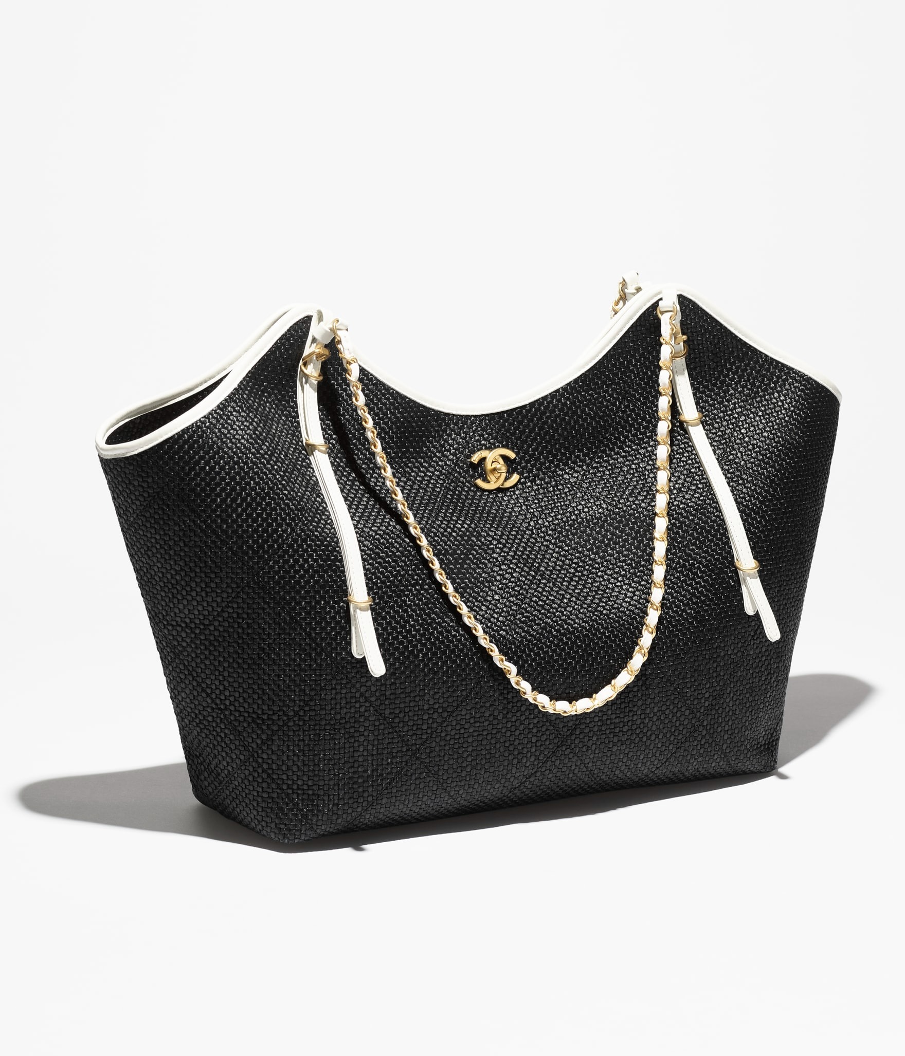 Ch**el Shopping Maxi Tote Bag 23.2in/ 59cm Black Gold Hardware For Women AS5463-B22594-U5559