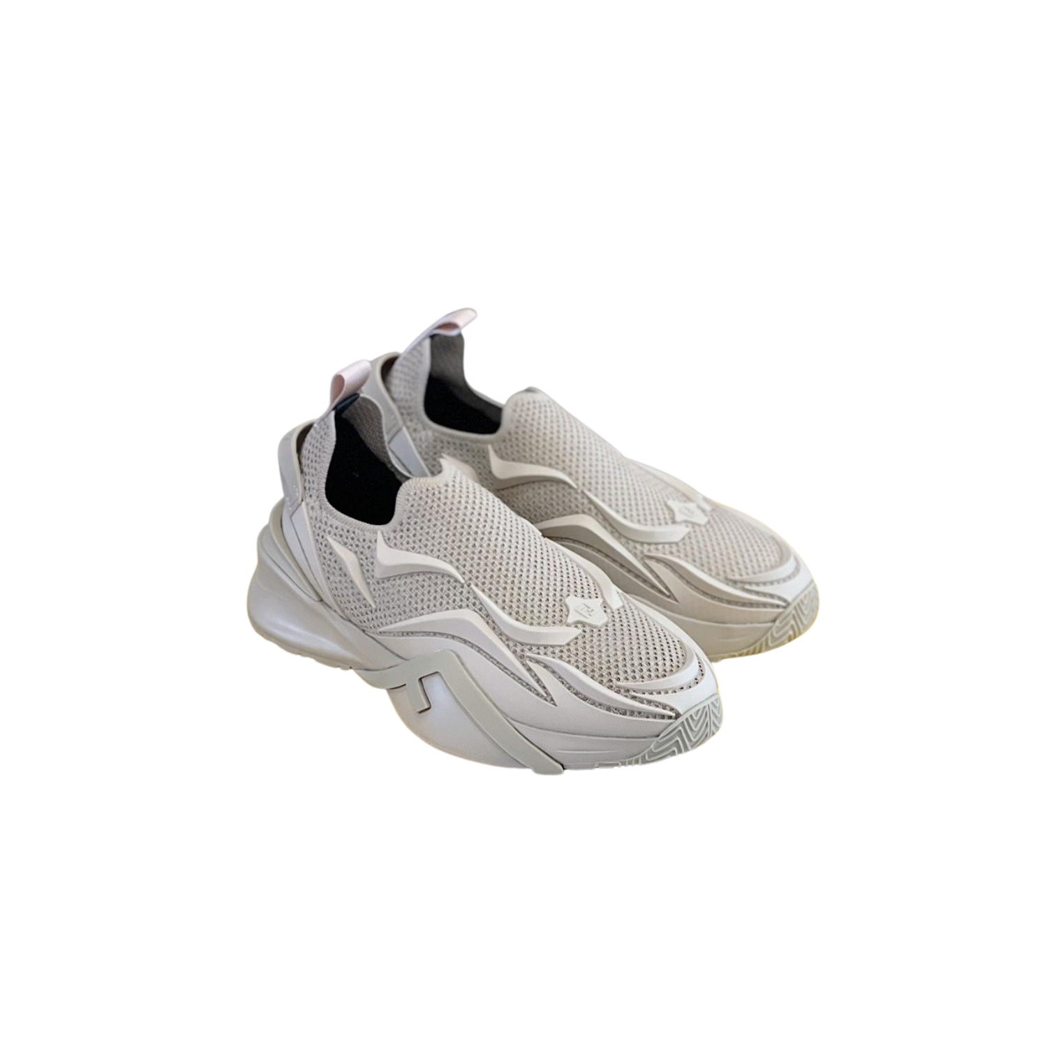 F**di Flow Beige Sneakers For Men 7E1504AHI8F0EJB