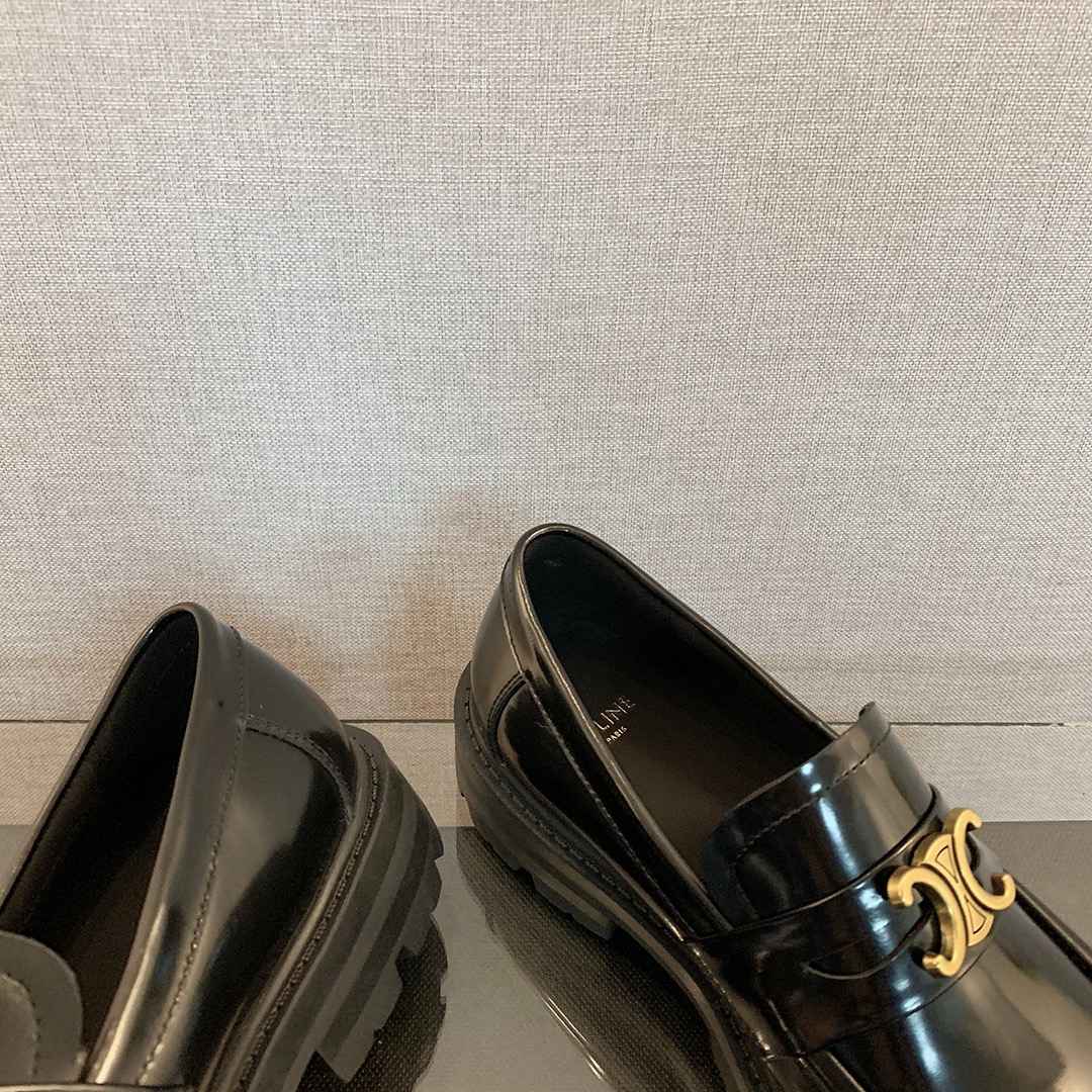 Ce1i*e Bulky Penny Chunky Loafer Black For Women
