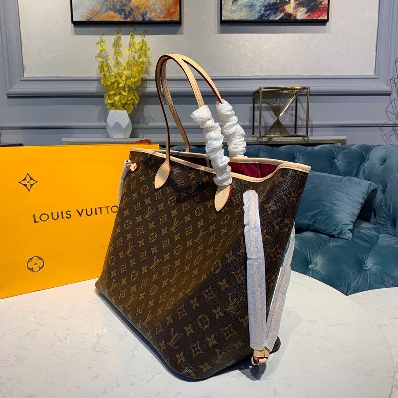 L0vis Vvtt0n Neverfull GM Tote Bag Monogram Canvas Pivoine Pink For Women, Women’s Handbag, Shoulder Bags 15.7in/39cm LV M41180