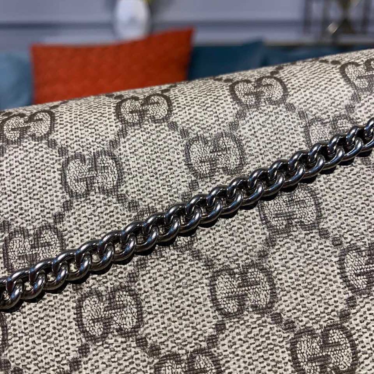 Gvc*1 Dionysus S*per Mini Bag Emerald GG Svp*me Canvas Made Using An Earth-Conscious Process With Taupe Detail For Women 6.5in/16.5cm GG ‎476432 KHNRN 8642