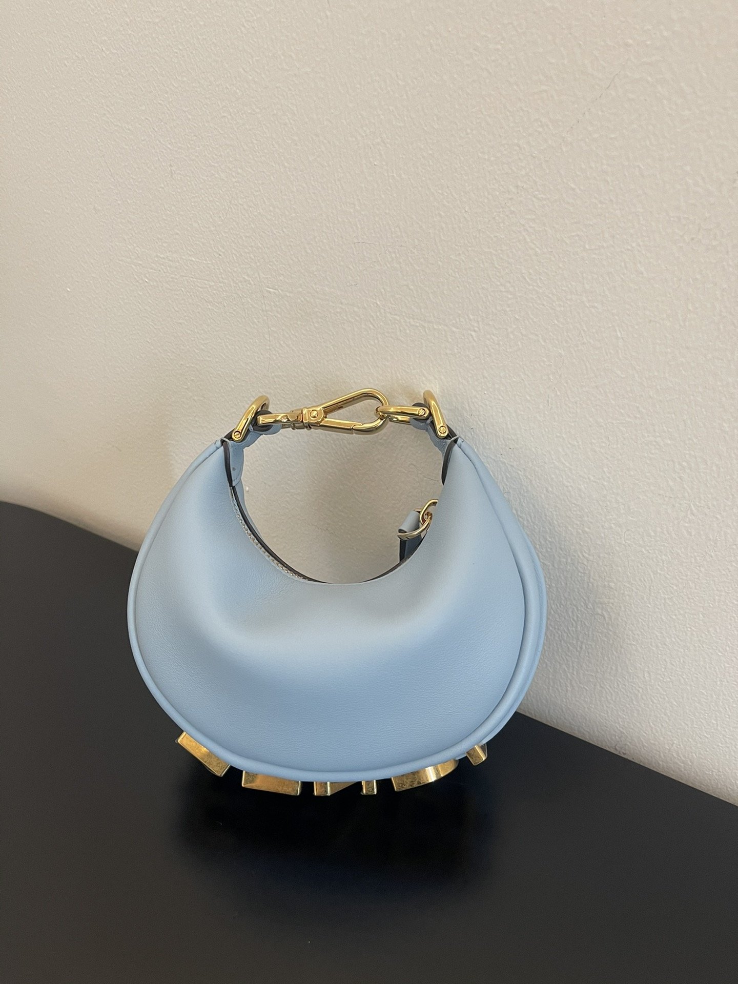 F**di Nano F**digraphy Blue For Women, Women’s HandBags 6.7in/17cm FF 7AS089