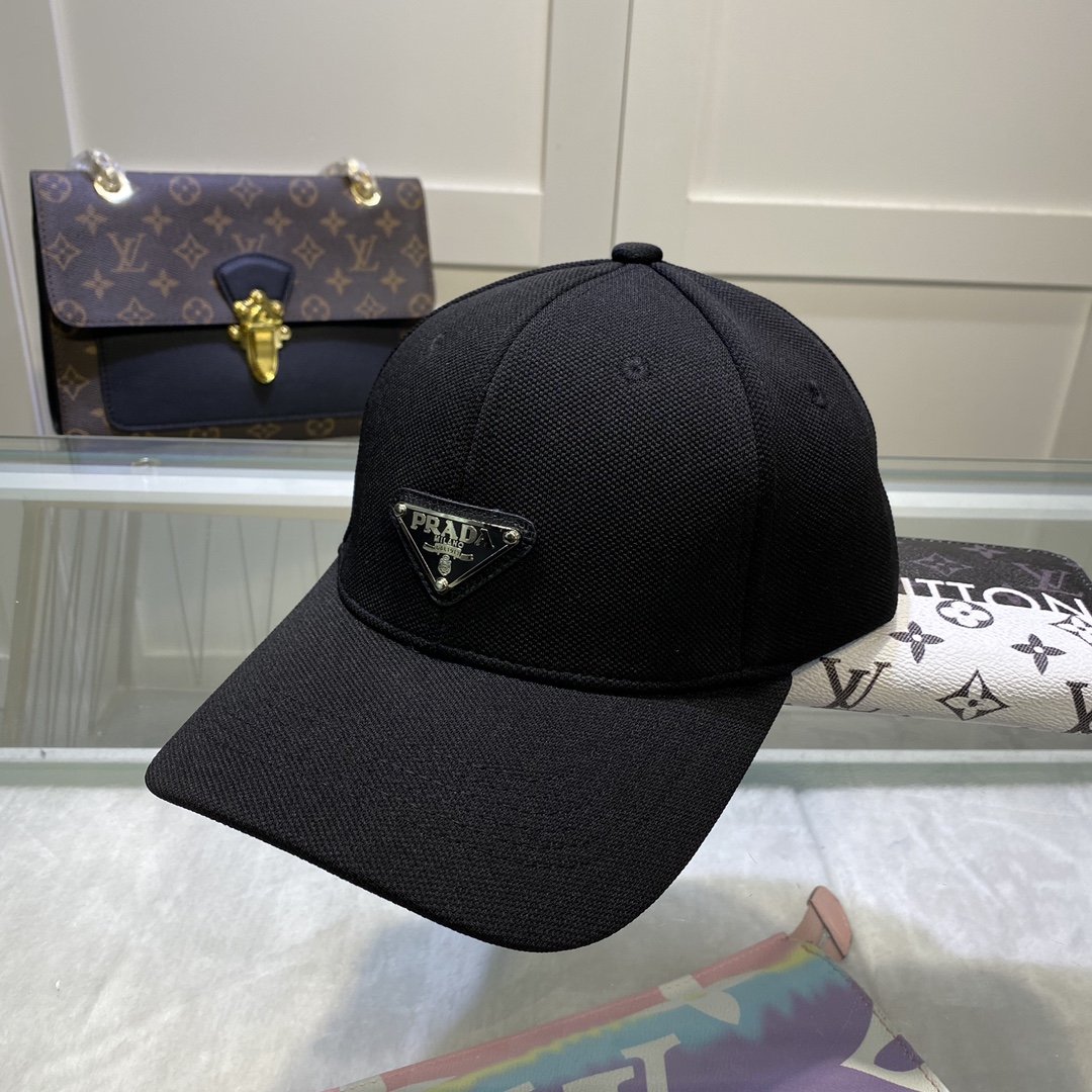 Pra*a Drill Baseball Cap Black Pra*a Cap
