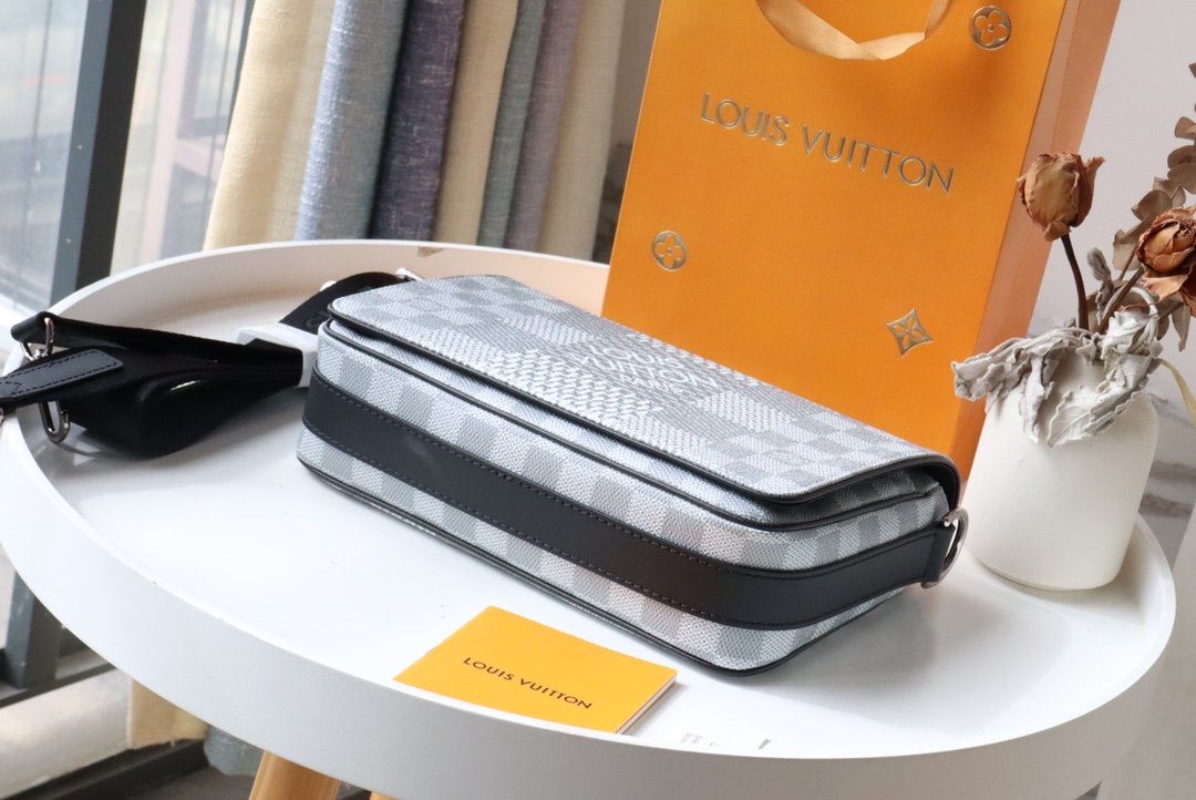 L0vis Vvtt0n Studio Messenger Damier Graphite Plaster For Men, Men’s Bags, Shoulder And Crossbody Bags 9.3in/25.3cm LV N50014