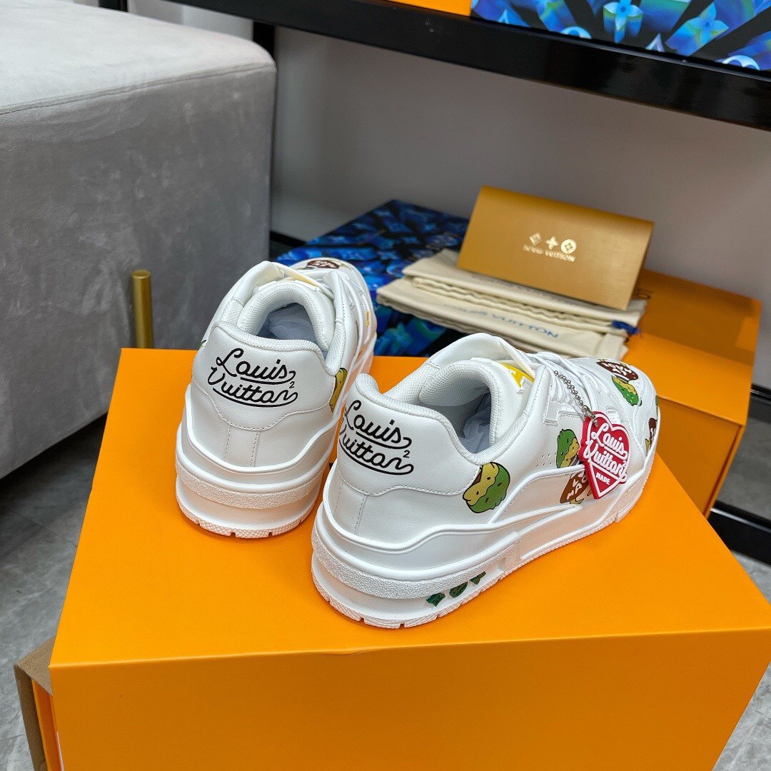 L0vis Vvtt0n Trainer Sneaker White Nigo/Virgil Abloh For Men LV 1A9JC5