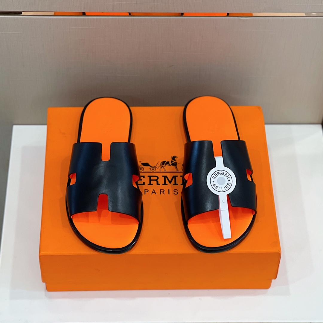 H**me5 Izmir Sandal Black/Orange For Men