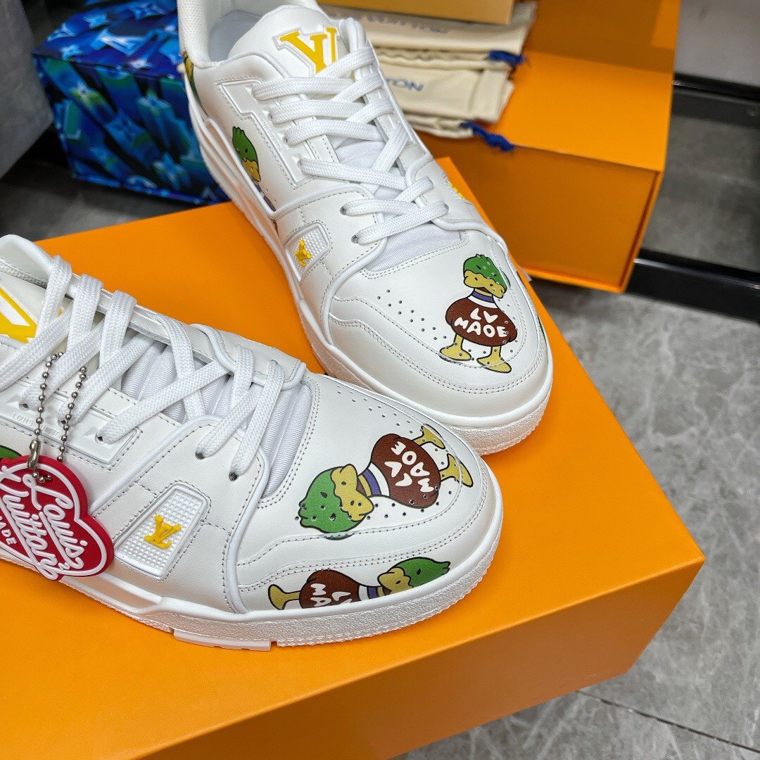 L0vis Vvtt0n Trainer Sneaker White Nigo/Virgil Abloh For Men LV 1A9JC5