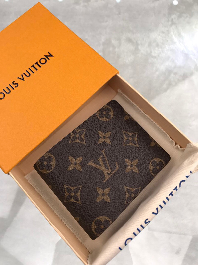 L0vis Vvtt0n Multiple Wallet Monogram Canvas For Men, Men’s Wallet 4.5in/11.5cm LV M60895