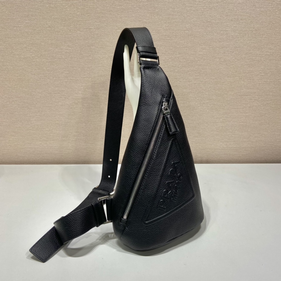 [True-to-ORIGINAL] Pra*a Cross Bag Black For Women, Women’s Bags 12.6in/32cm 2VZ098_2BBE_F0002_V_OLO