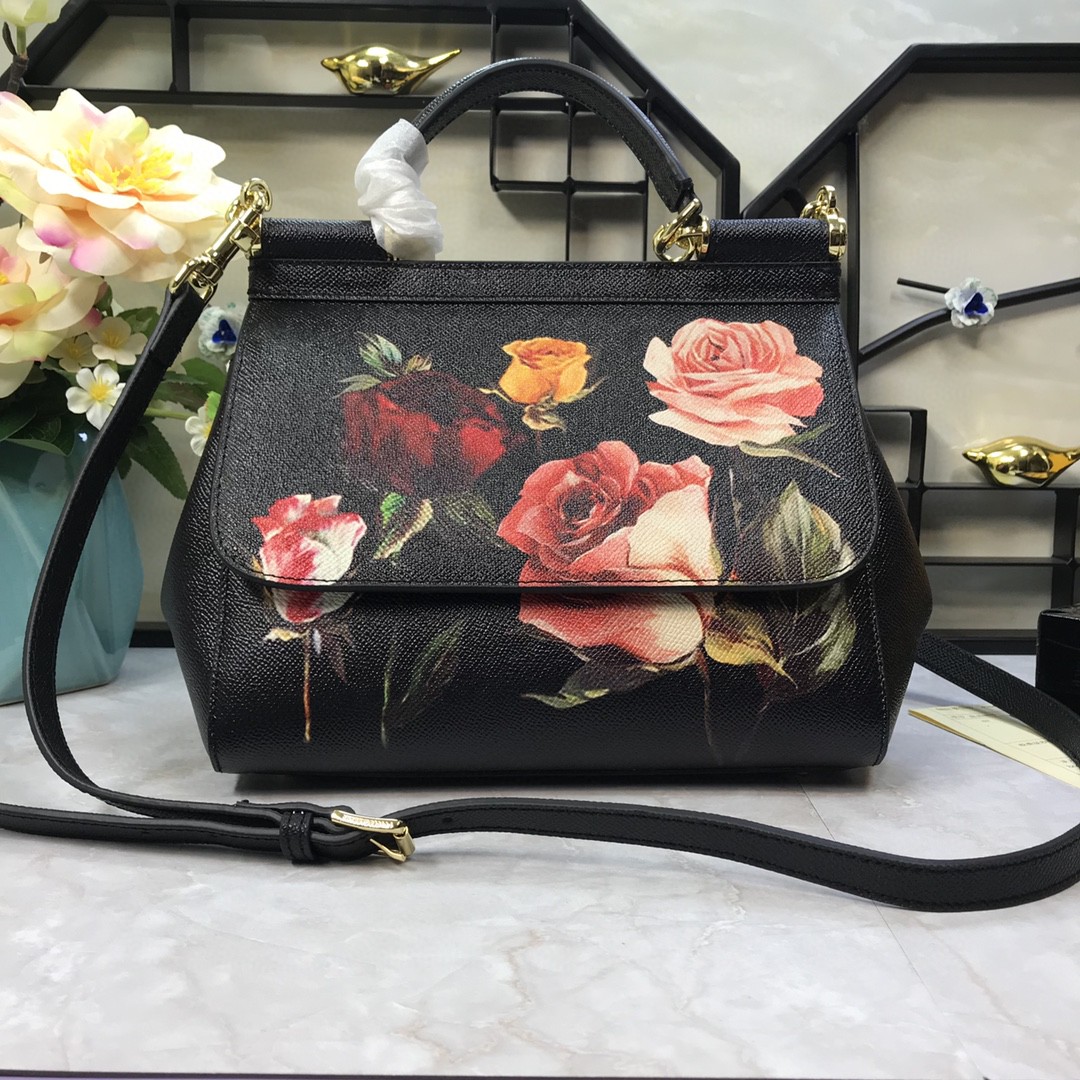 Dolce & Gabbana Medium Sicily Handbag Inoriginal Spring Texture Muticolour For Women 10.2in/26cm DG