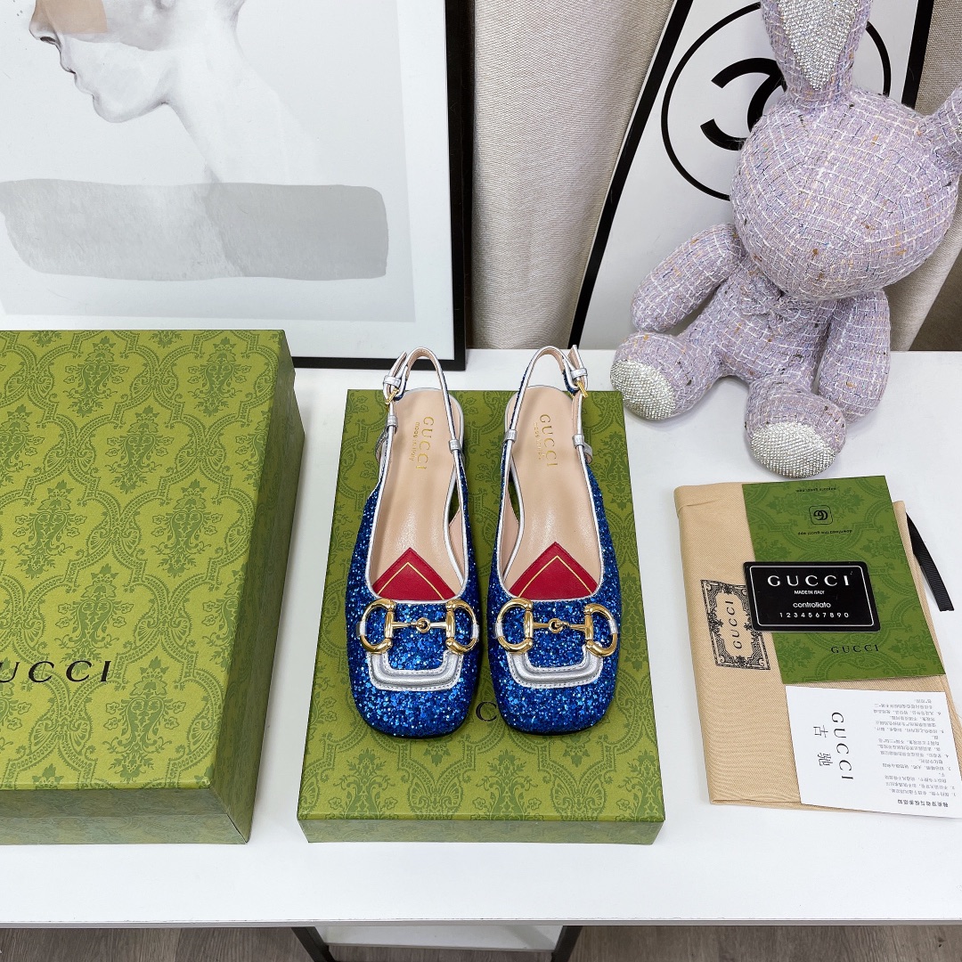 Gvc*1 Lovelight Slingback With Horsebit Blue For Women GG