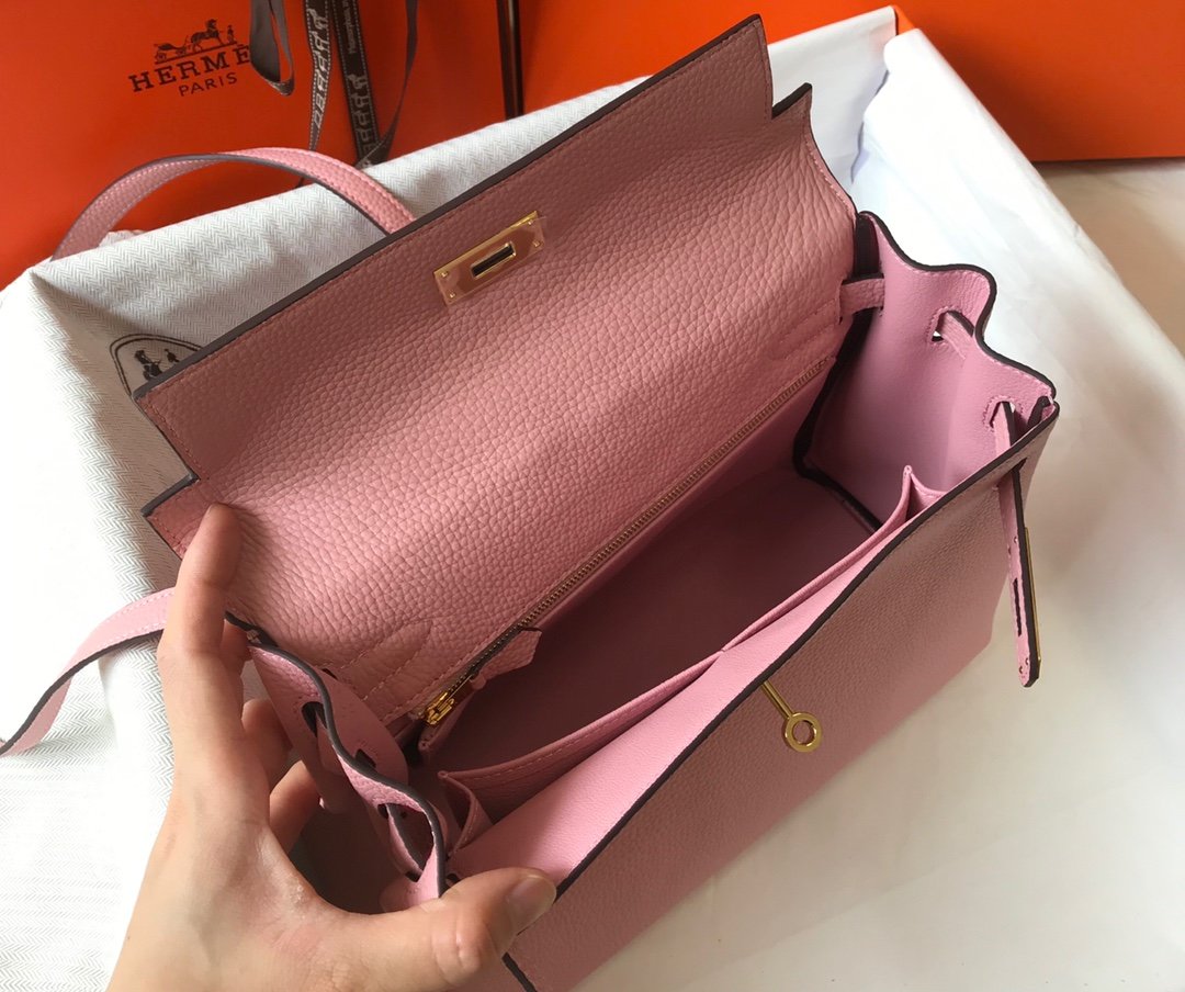 H**me5 Kelly 28cm Bubblegum Pink Togo Bag For Women, Women’s Handbags, Shoulder Bags 11in/28cm