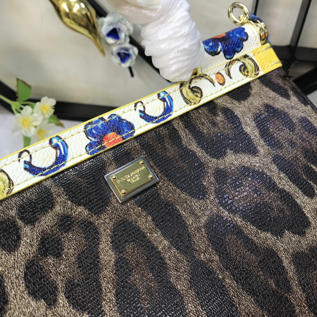 Dolce & Gabbana Medium Sicily Handbag Unique Print Motifs Muticolour For Women 10.2in/26cm DG