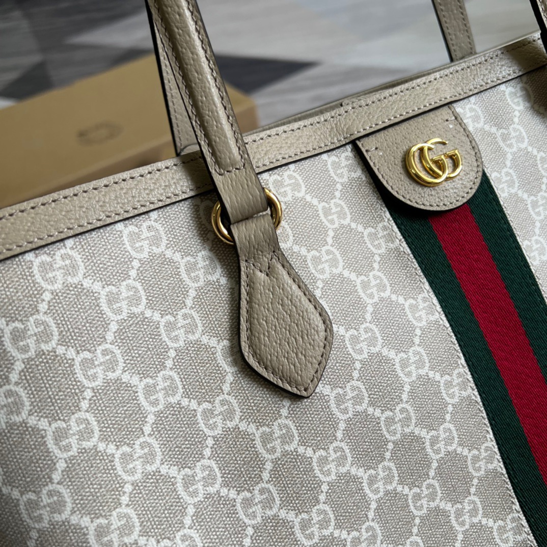 Gvc*1 Ophidia Medium GG Tote Beige For Women, Women’s Bags 15in/38cm GG 631685 UULAG 9682
