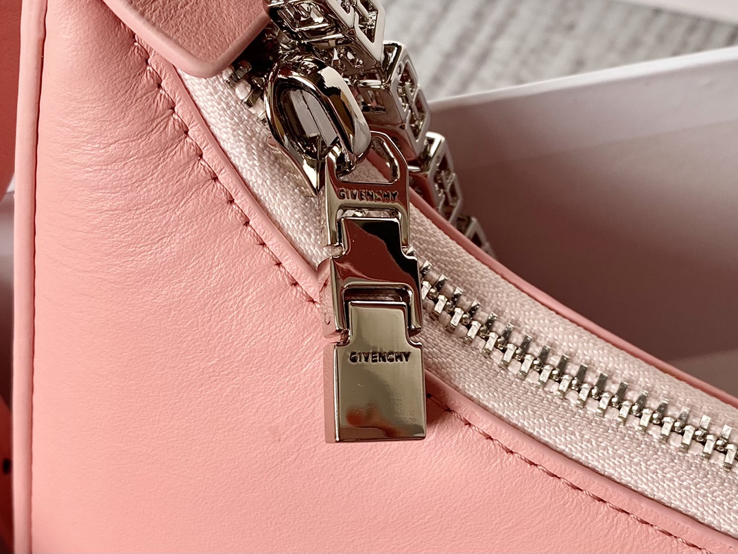 Givenchy Small Moon Cut Out Bag Pink For Women, Women’s Handbags, Shoulder Bags 9.8in/25cm GVC
