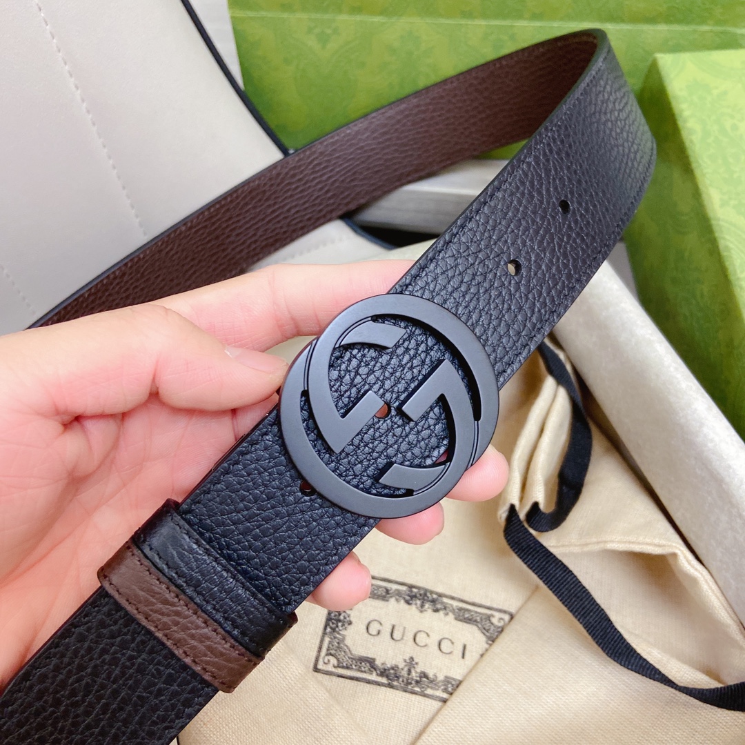 Gvc*1 GG Marmont Reversible Belt Black, Women Belt