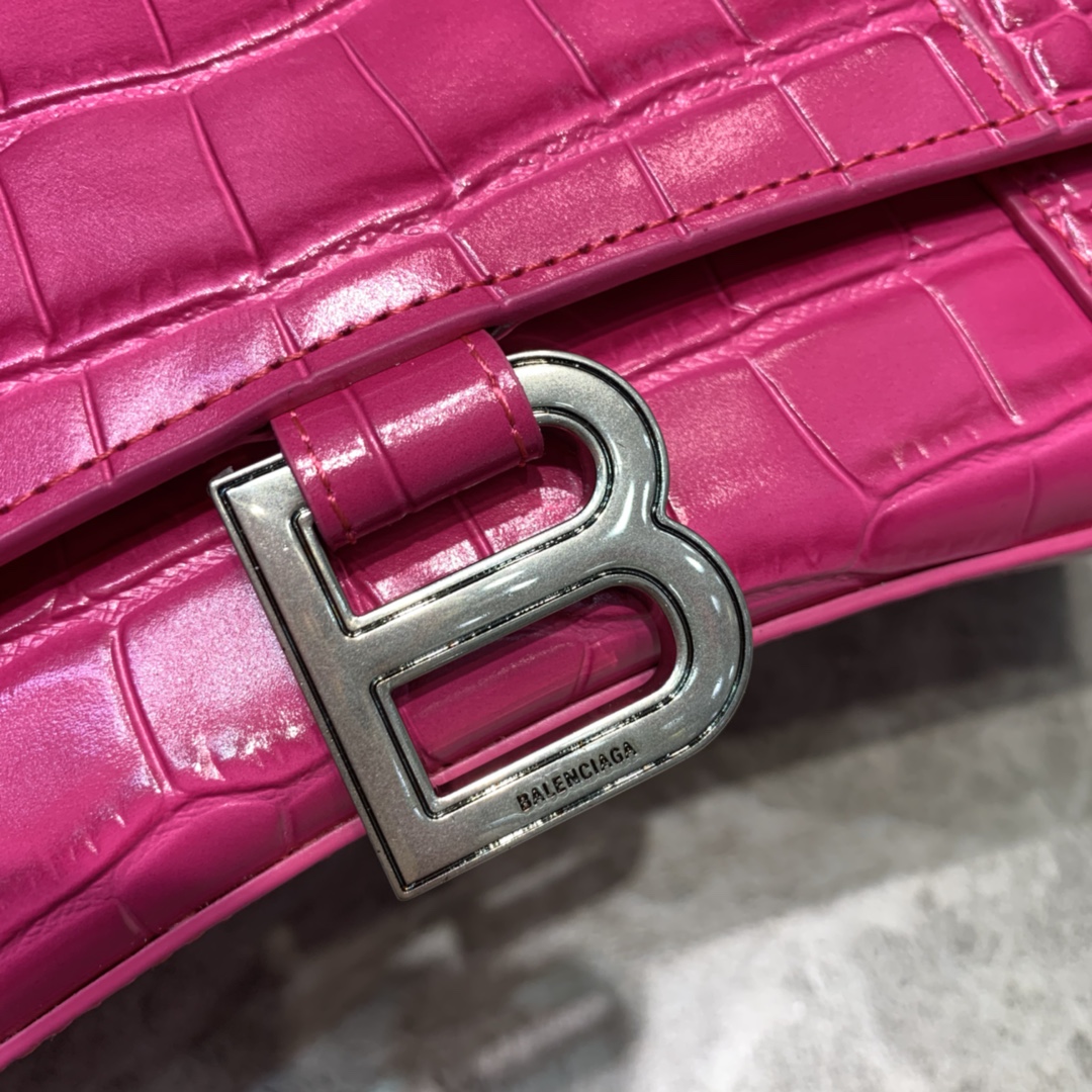 Ba1en*iaga Hourglass Small Handbag In Dark Pink, For Women, Women’s Bags 9in/23cm