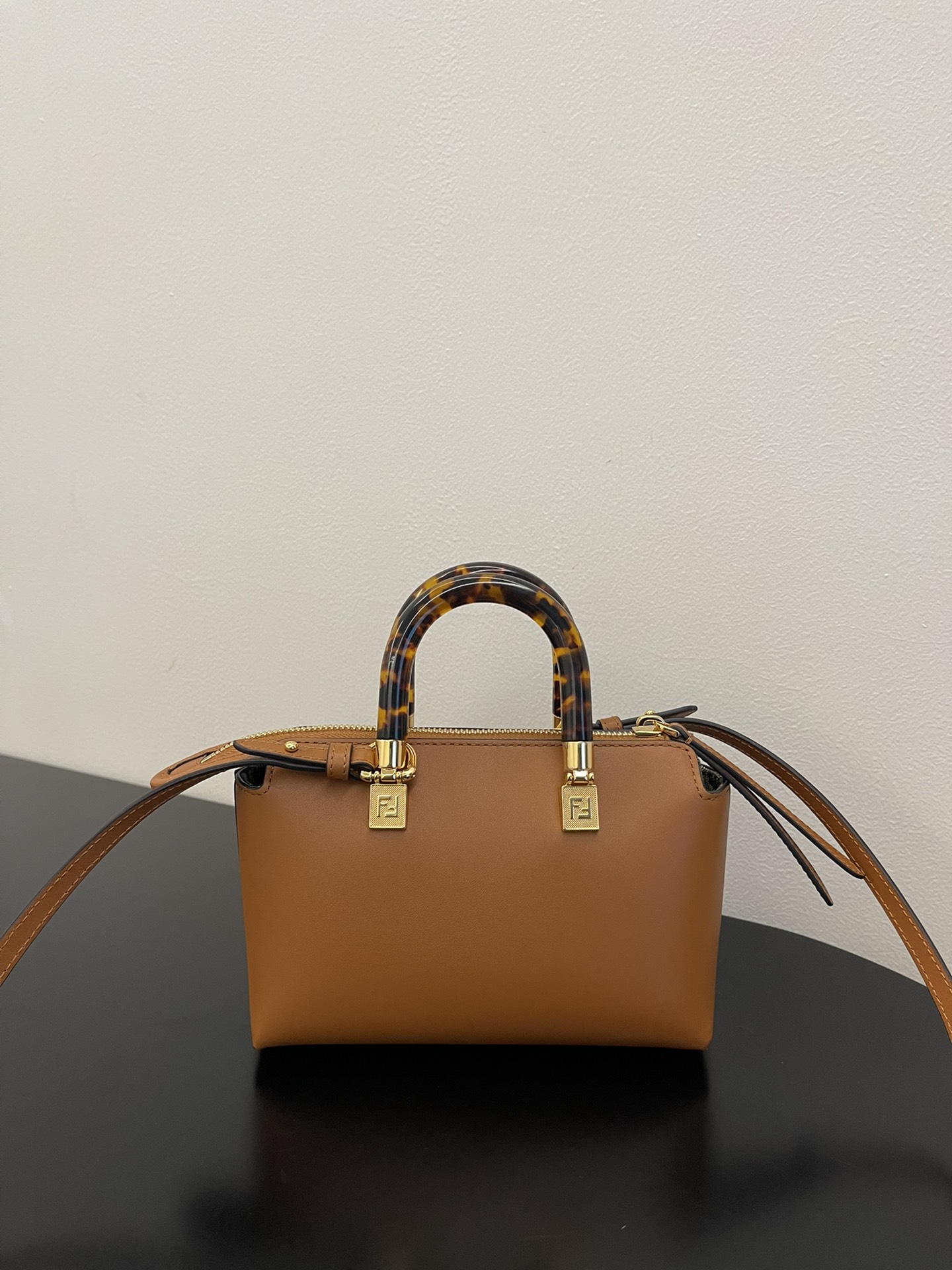 F**di By The Way Brown Mini Bag For Women 20.5cm/8.1in 8BS067 ABVL F0NYJ