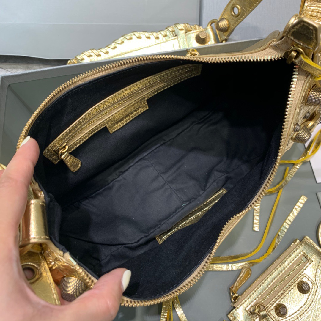 Ba1en*iaga Le Cagole XS Shoulder Bag In Gold, For Women, Women’s Bags 13in/33cm