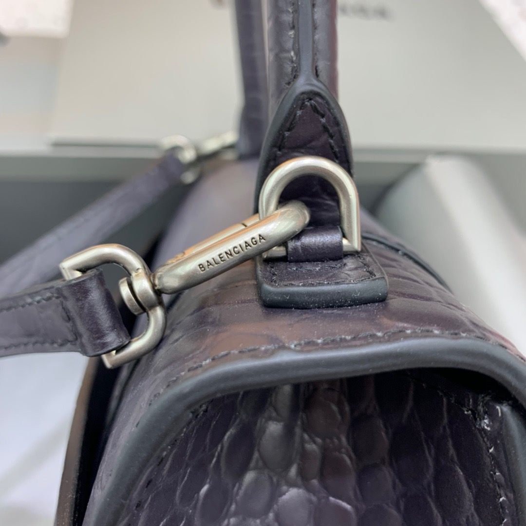 Ba1en*iaga Hourglass Small Handbag In Dark Grey, For Women, Women’s Bags 9in/23cm 5935462107U1309