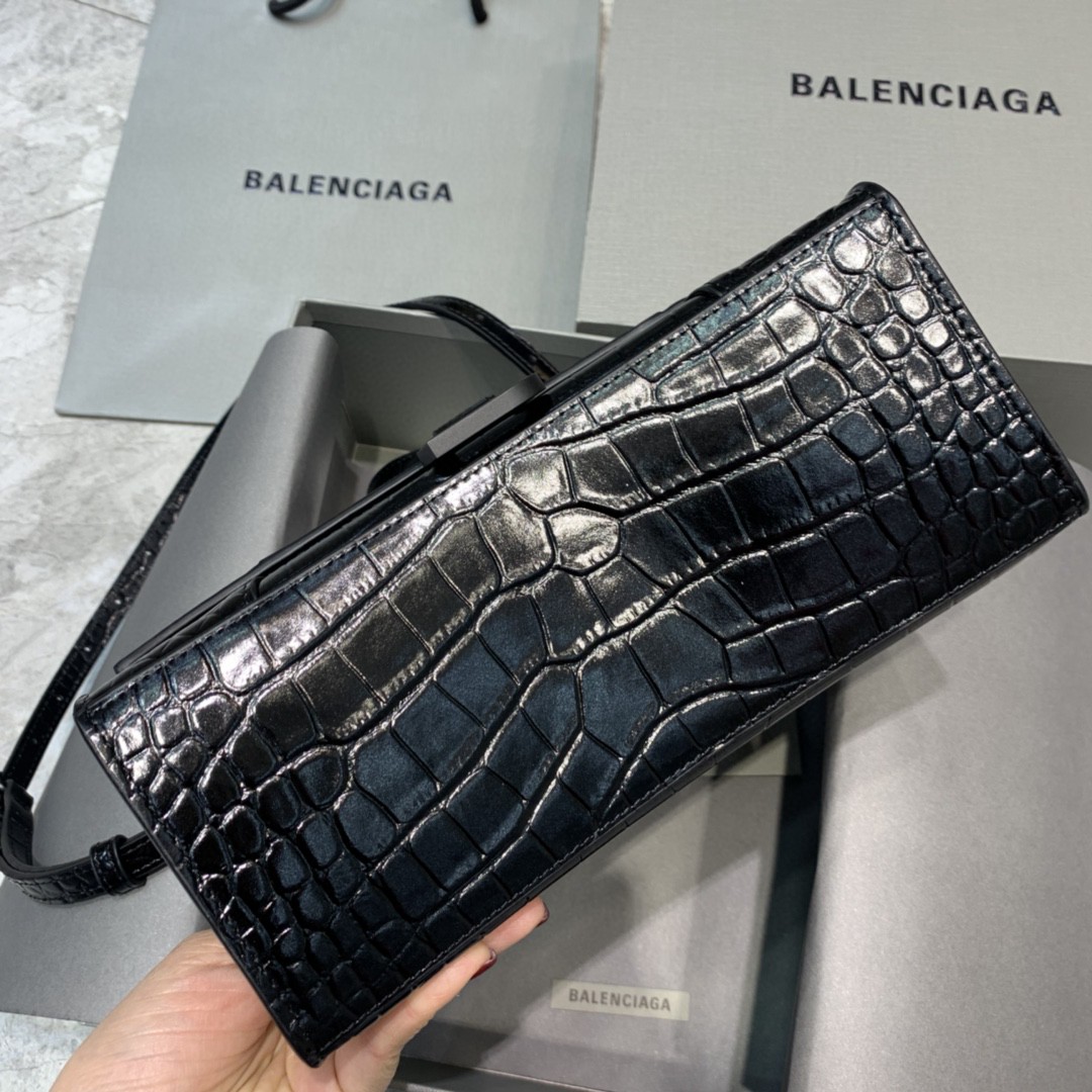 Ba1en*iaga Hourglass Small Handbag In Black, For Women, Women’s Bags 9in/23cm