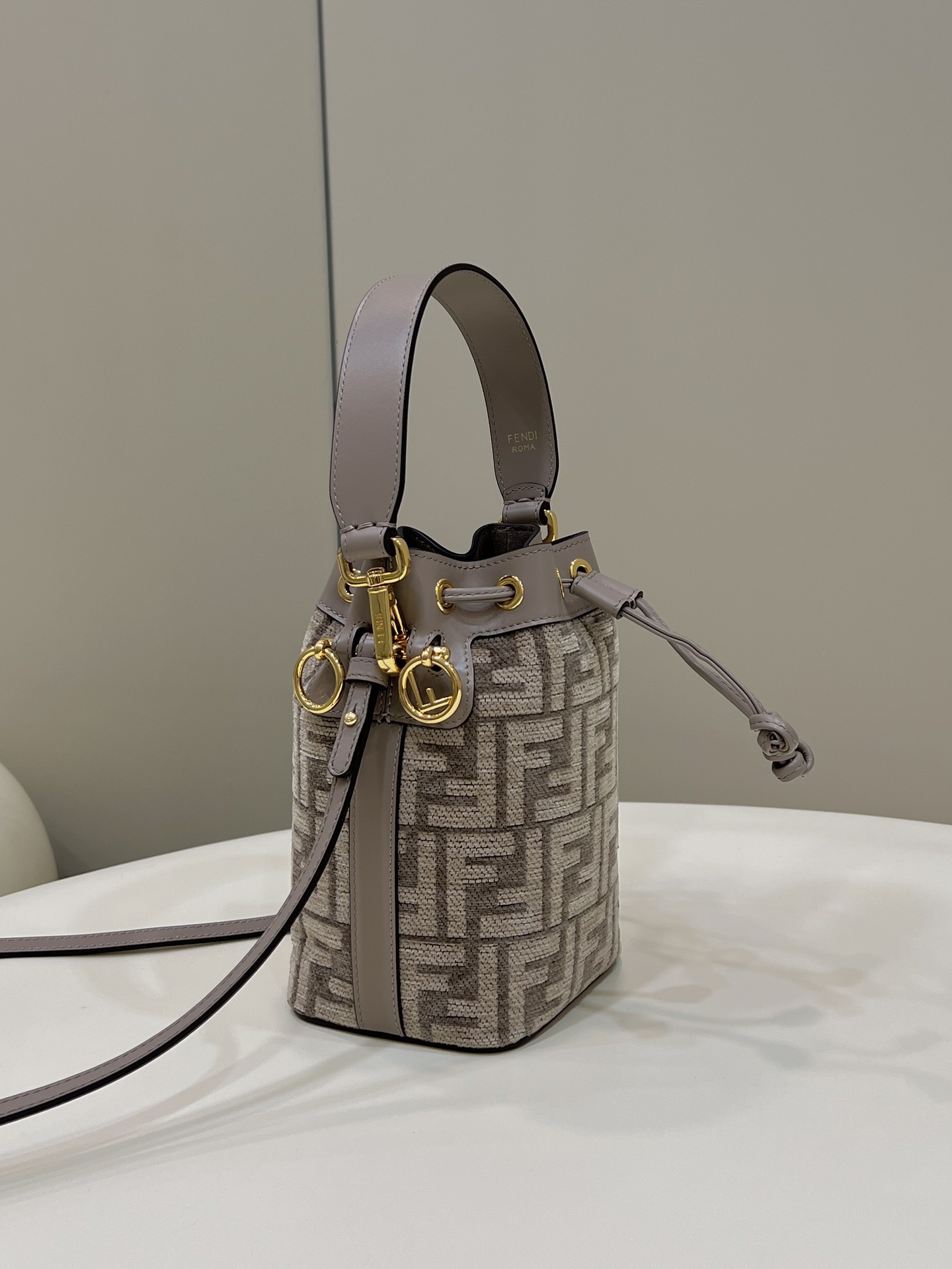 F**di Mon Tresor Small Beige Bag For Woman 18cm/7in
