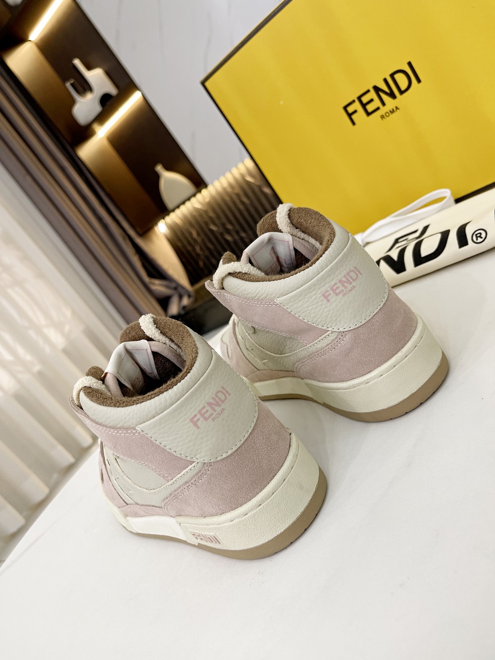 F**di Low Tops In Pink For Women