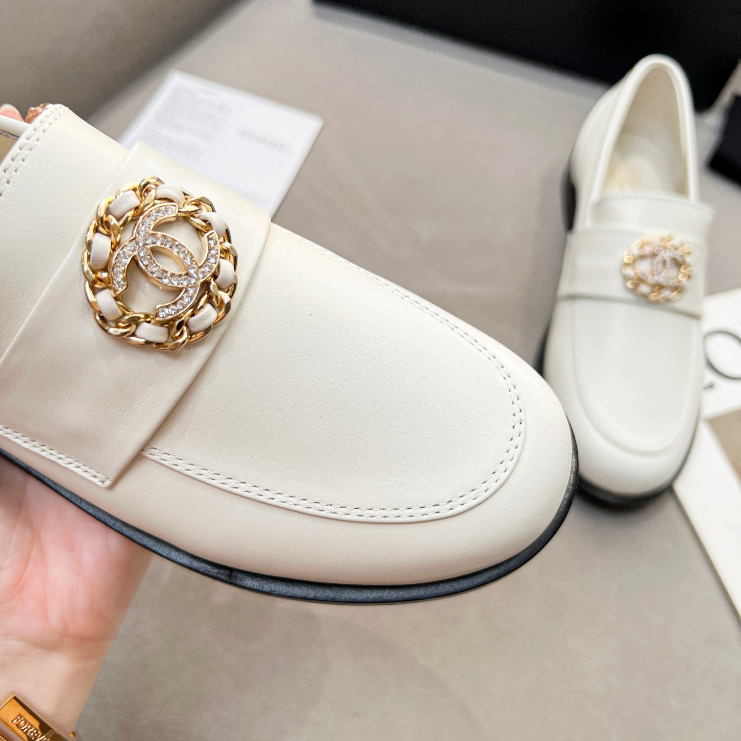 Ch**el Women’s Loafers White For Women