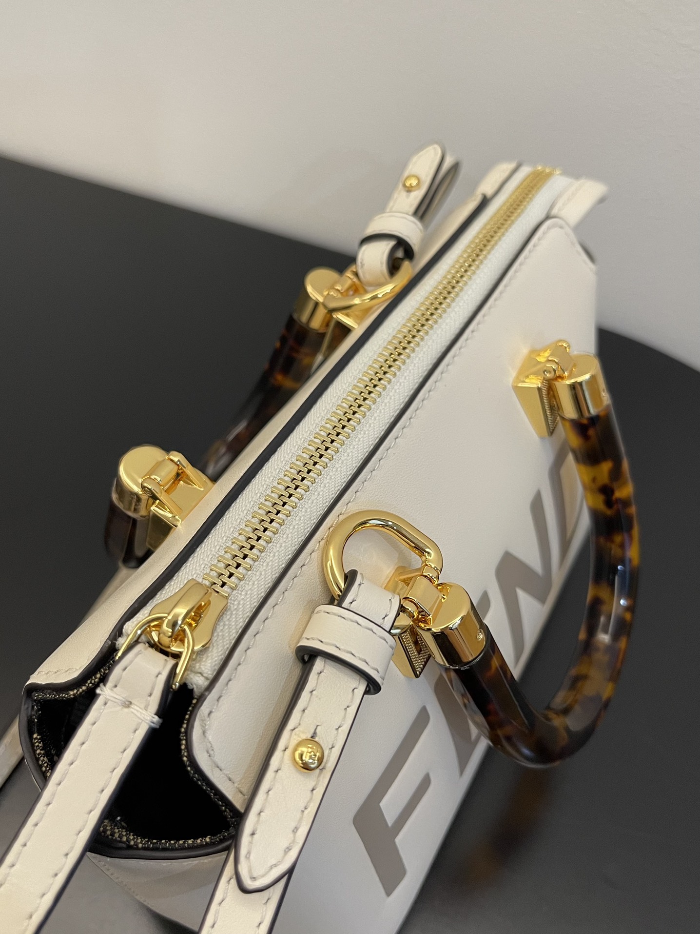 F**di By The Way White Mini Bag For Woman 17cm/6.5in