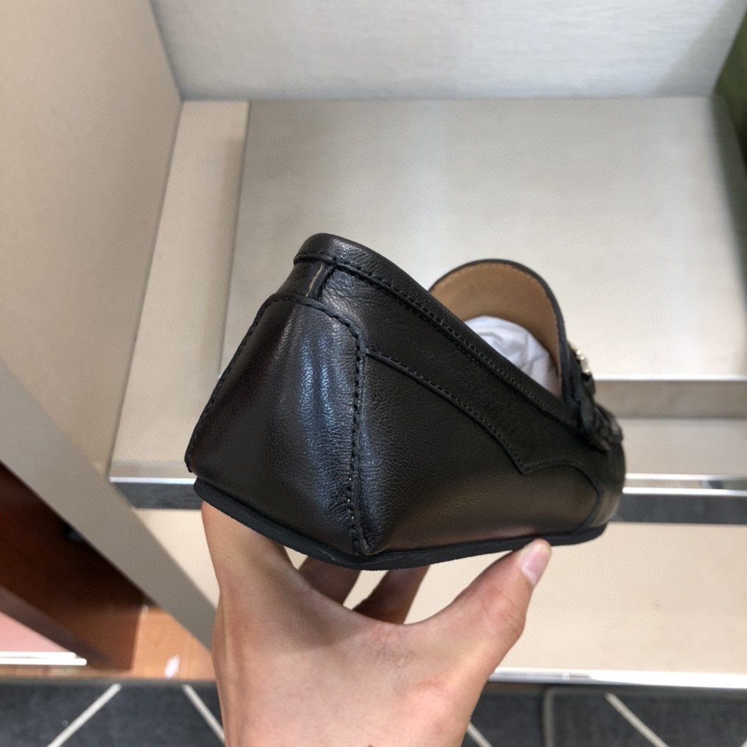 Gvc*1 Men’s Loafer With Interlocking G Horsebit Black For Men 655519 1XO00 1000