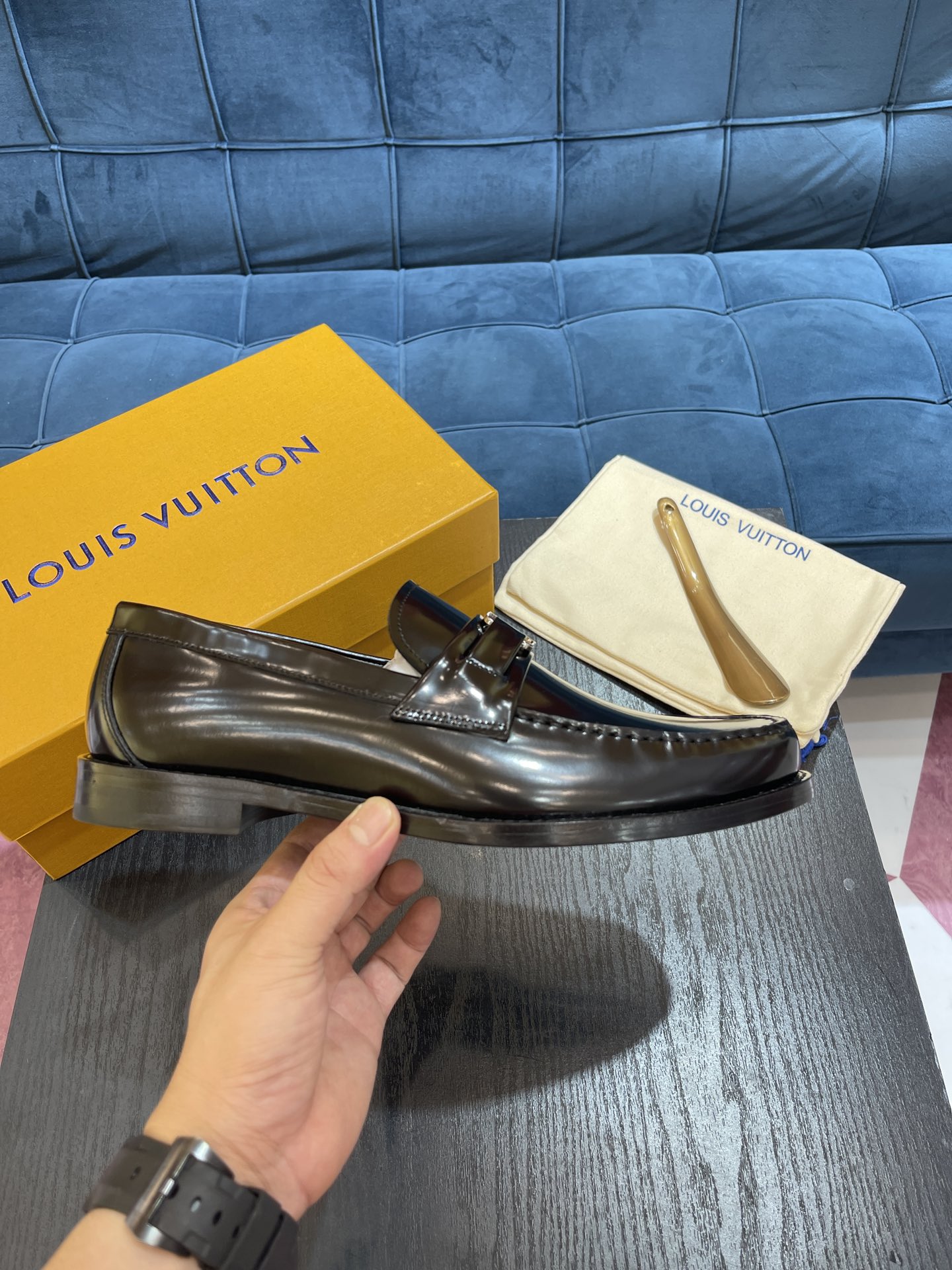 L0vis Vuittion Major Loafer Black For Men LV