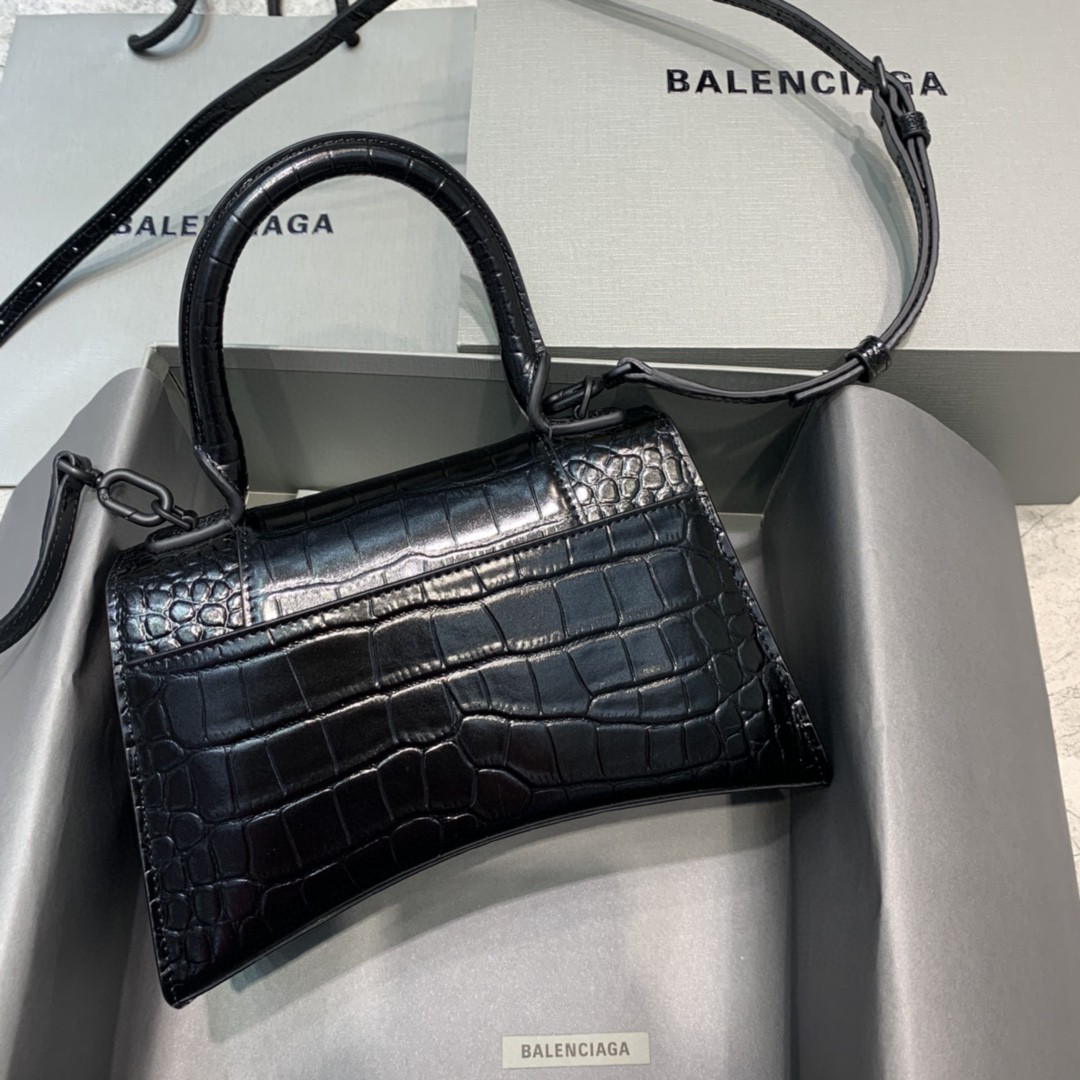 Ba1en*iaga Hourglass Small Handbag In Black, For Women, Women’s Bags 9in/23cm