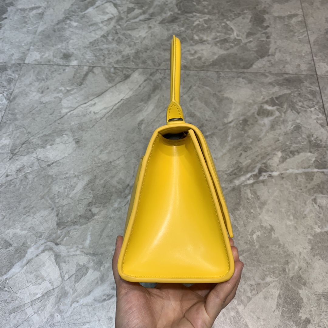 Ba1en*iaga Hourglass Small Handbag In Yellow, For Women, Women’s Bags 9in/23cm