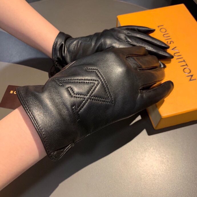 L0vis Vvtt0n Gloves In Black