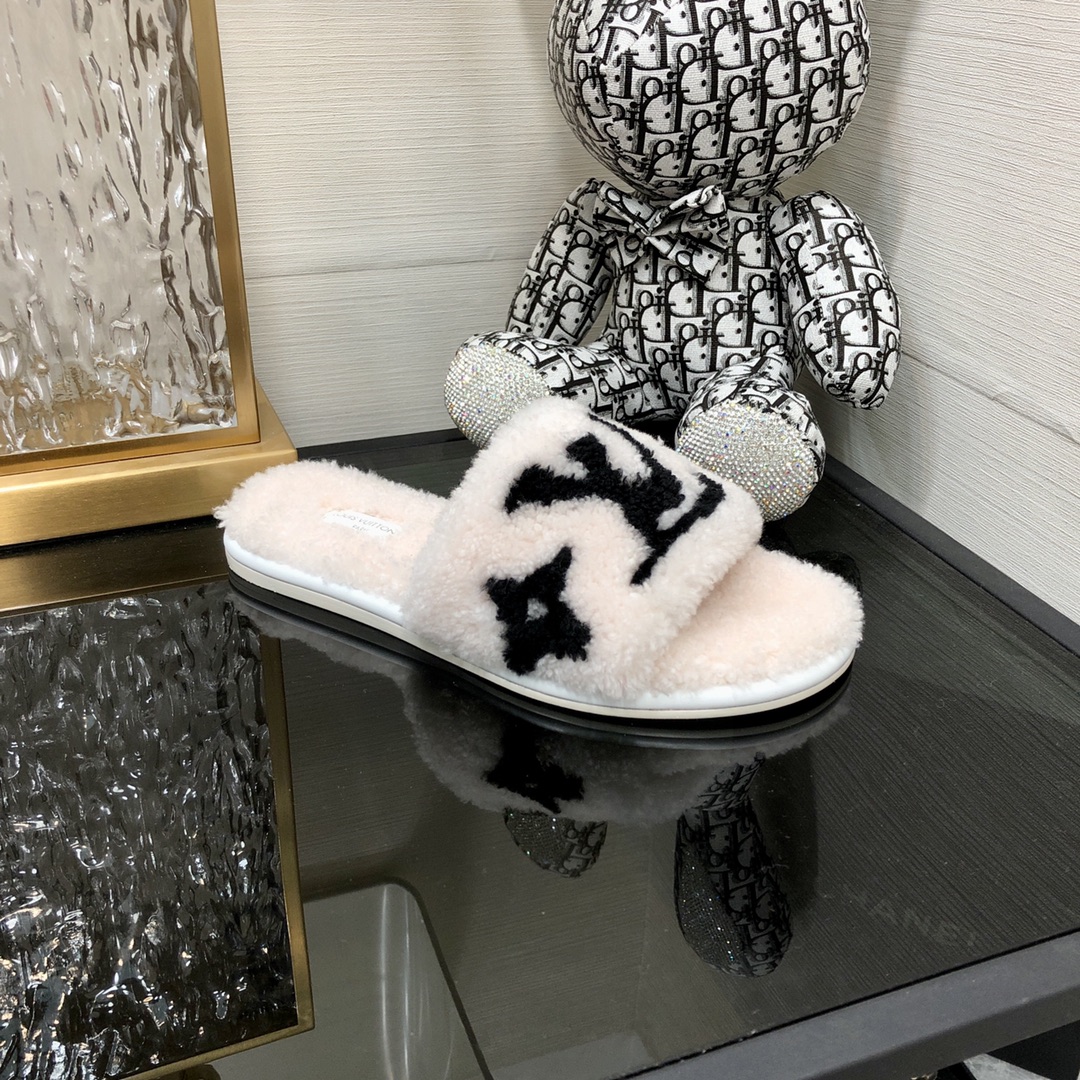 L0vis Vvtt0n Women’s Magnetic Flat Mule White For Women LV
