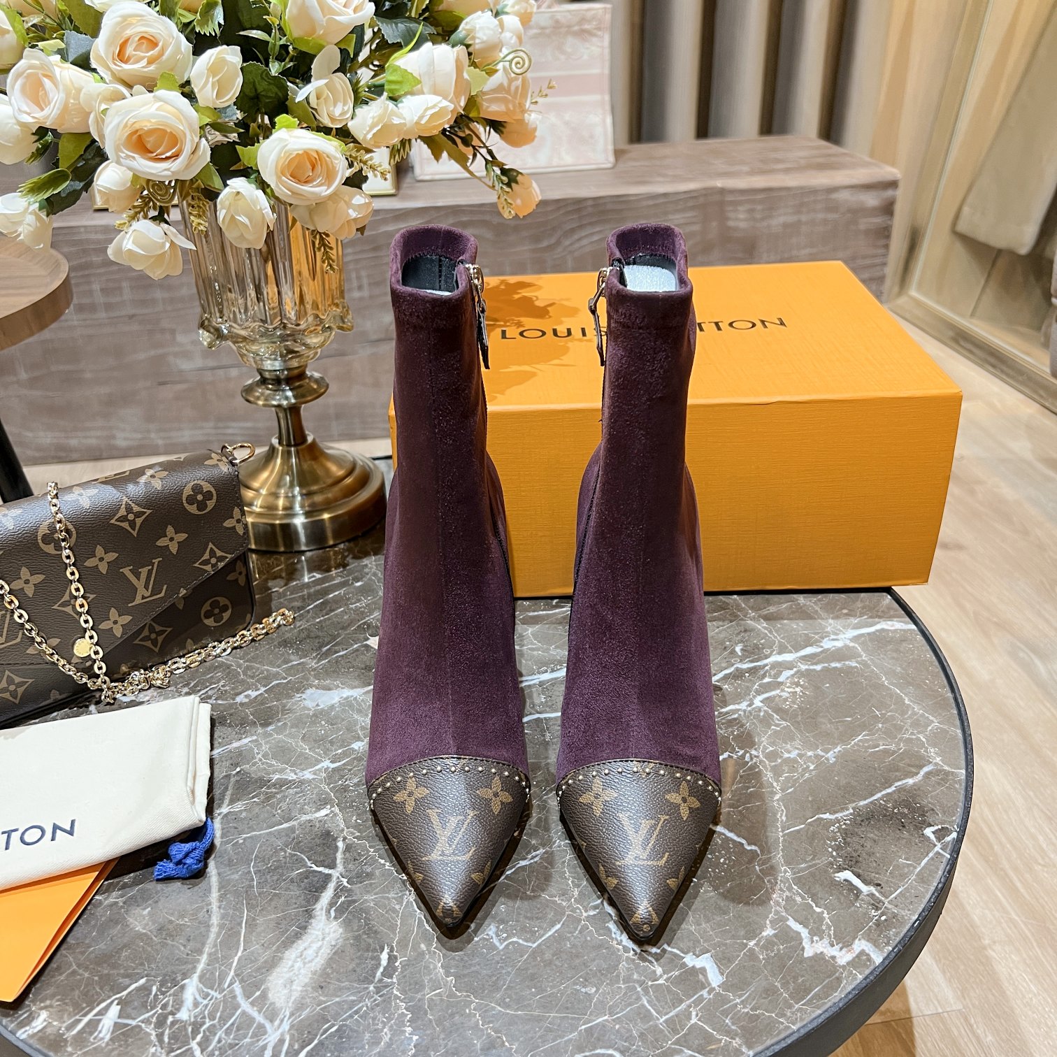 L0vis Vvtt0n Women’s Cherie Ankle Boots Violet Women LV