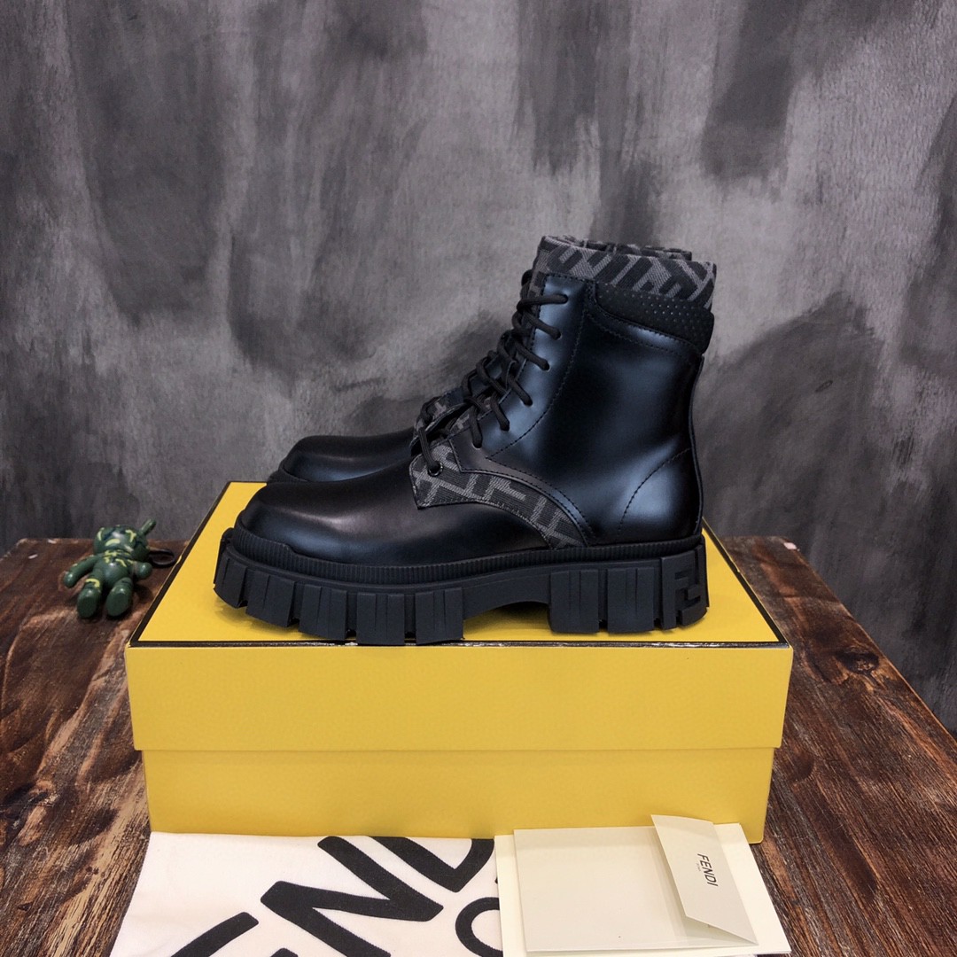 F**di Force High Tops Boots Black For Men 7U1458ADMKF1DV5