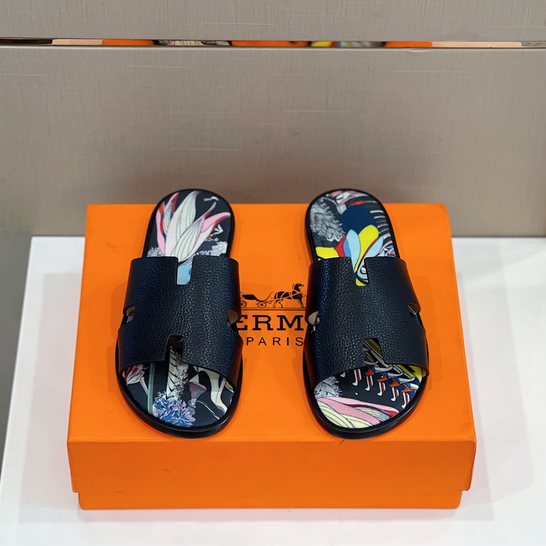 H**me5 Izmir Sandal Black And Multicolor For Men