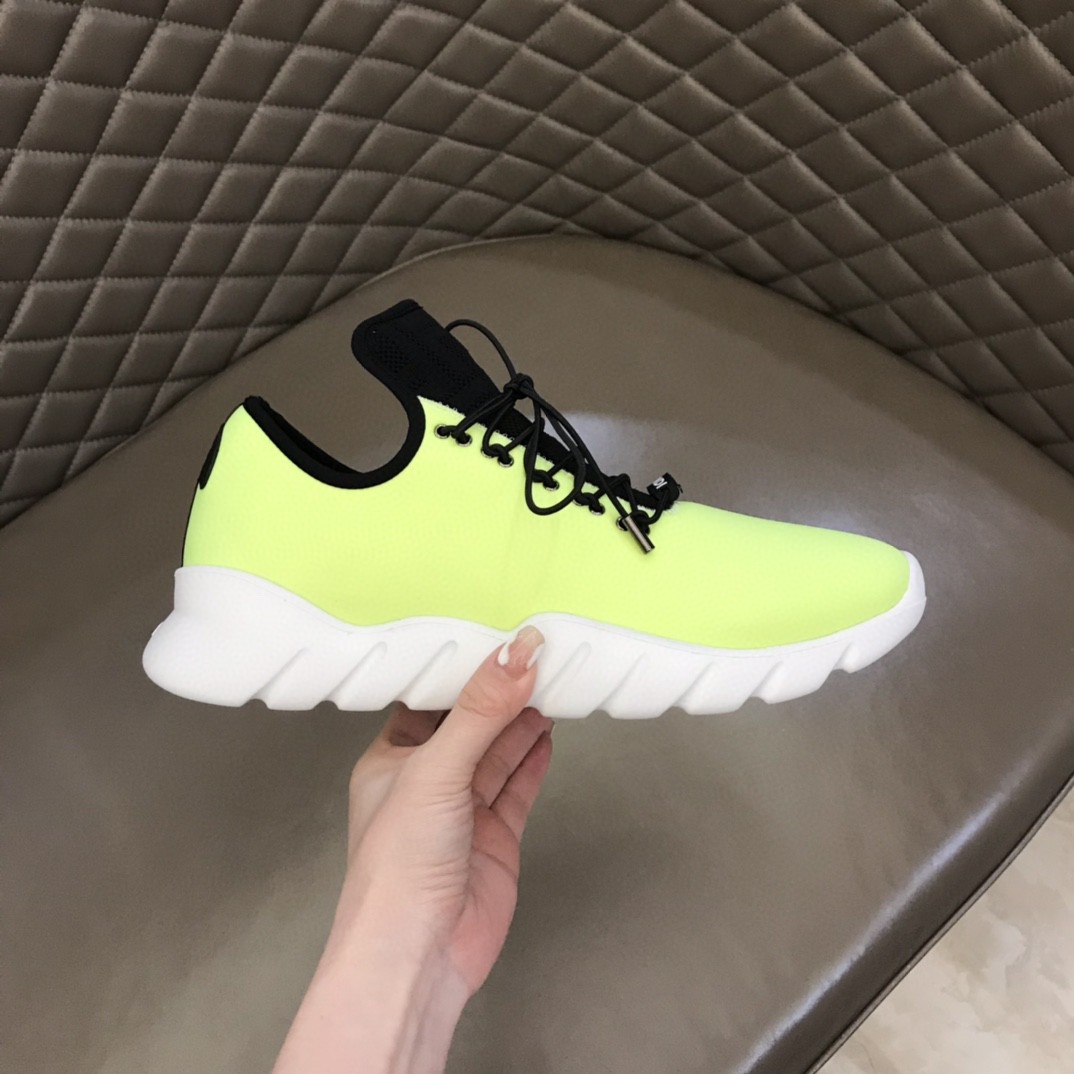 F**di Force Low Tops Sneakers Glow Green For Men